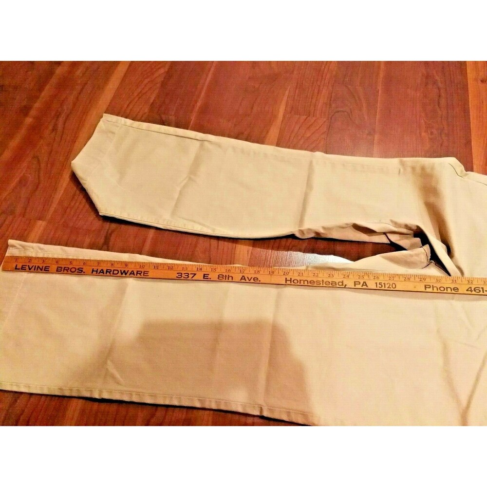 Lands' End Light Khaki Women Heritage Chino Boot Cut Pants 12 X 31 RSVP $39 - Picture 12 of 12